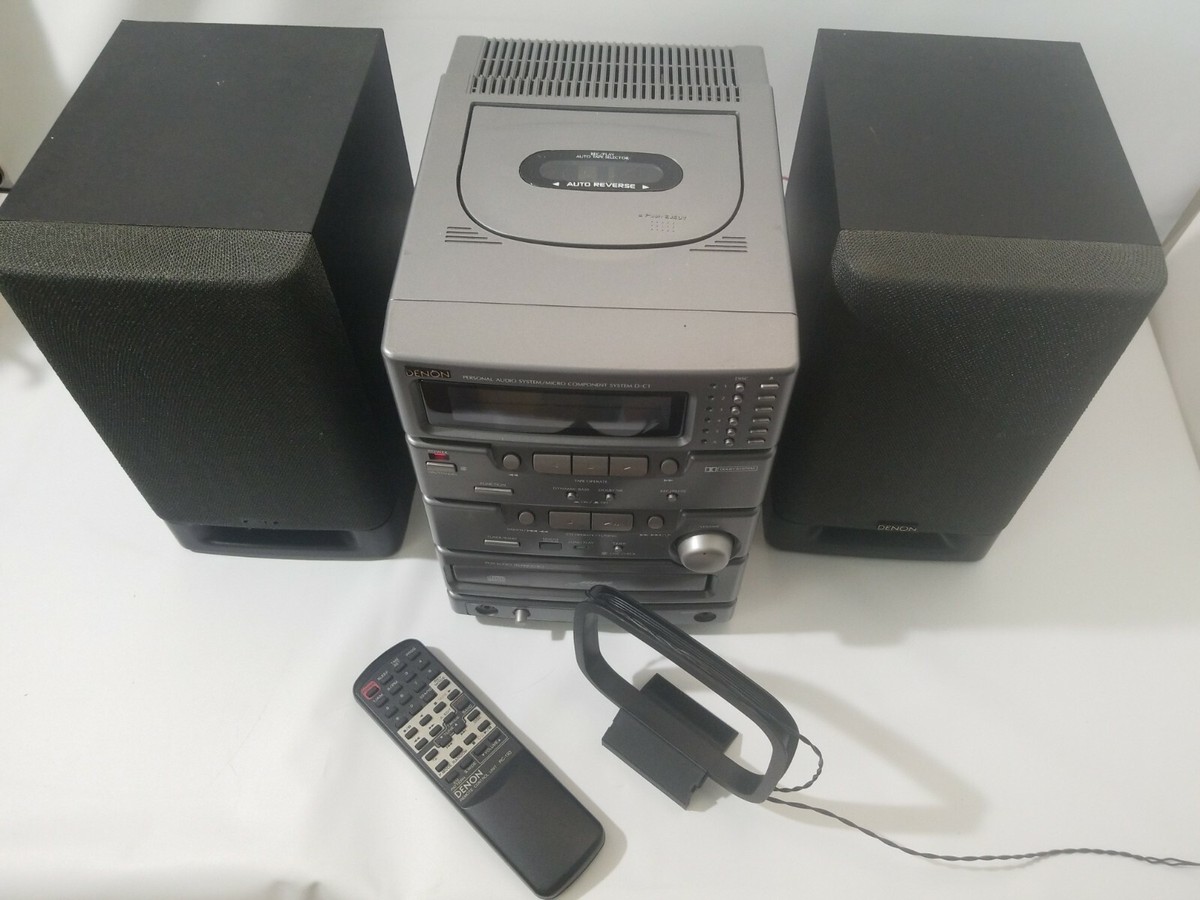 Denon D-C1 Micro Component HiFi Audio System AM/FM Cassette (CD