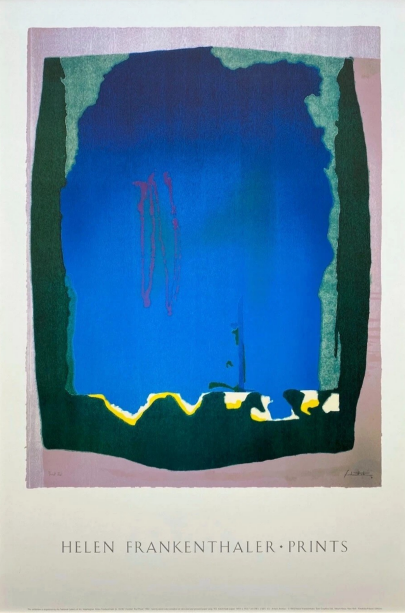 Freefall, 1992 by Helen Frankenthaler Rare 1993 Exhibition Art