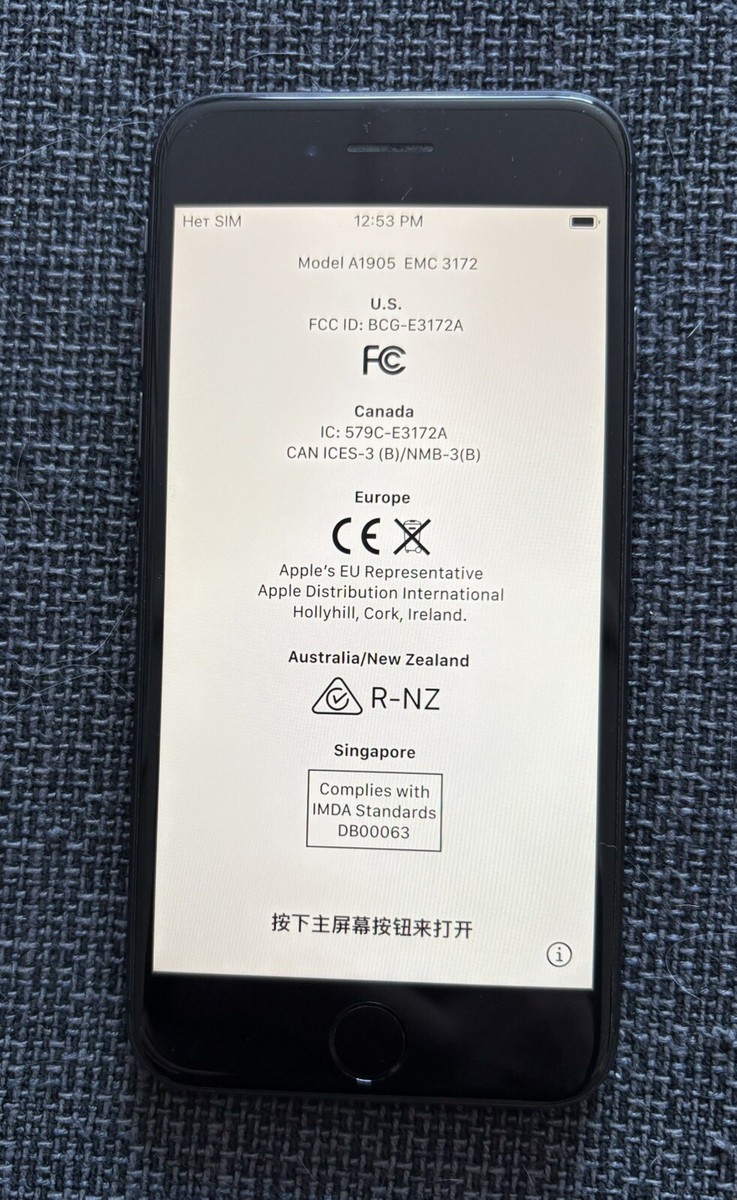 Apple iPhone 8 - 64GB - Space Gray - Model A1905 EMC 3172 | eBay