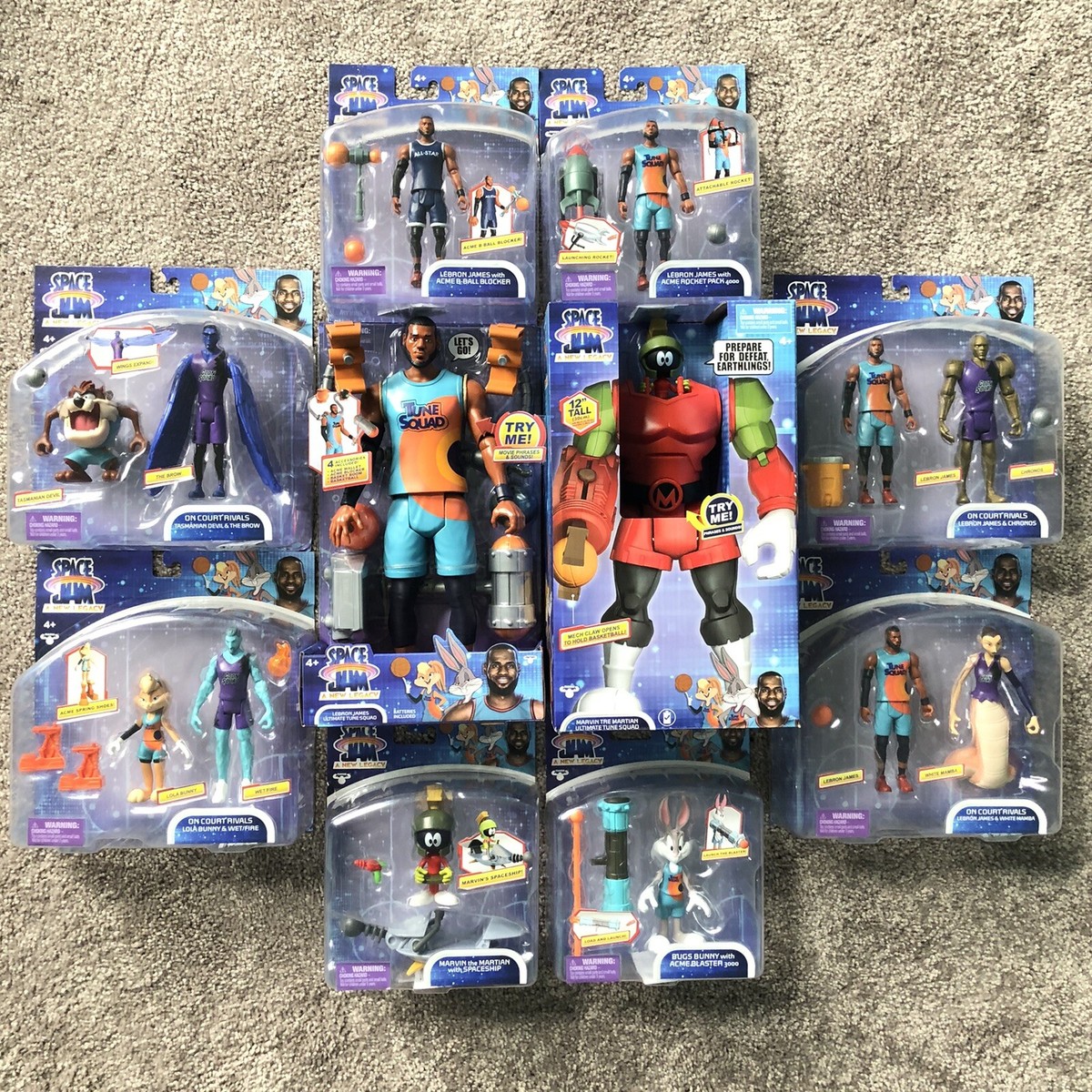 COMPLETE SET] Space Jam: A New Legacy Action Figures | Lebron