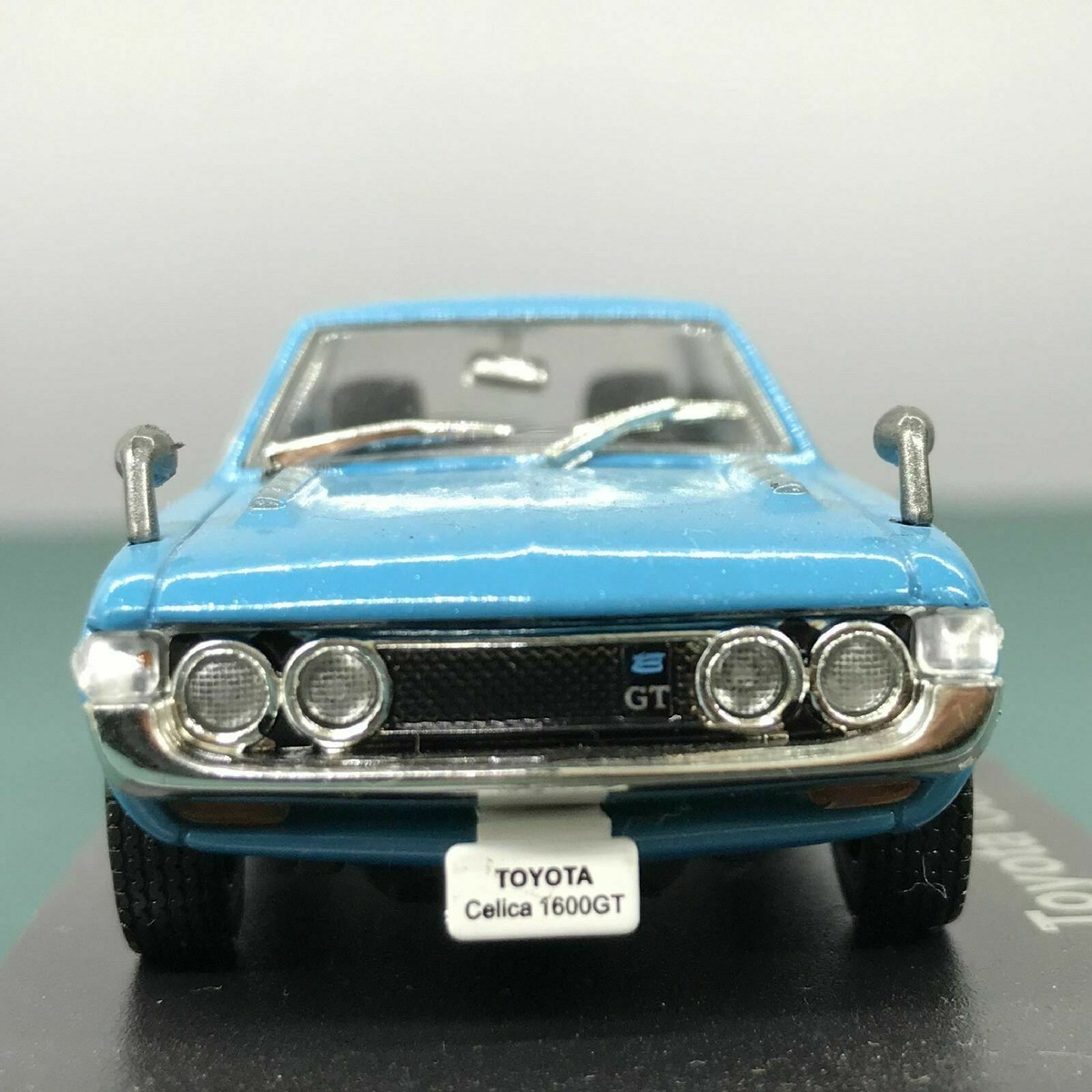 Mini Car Toyota Celica 1600GT 1970 Blue 1/43 Scale Box Display