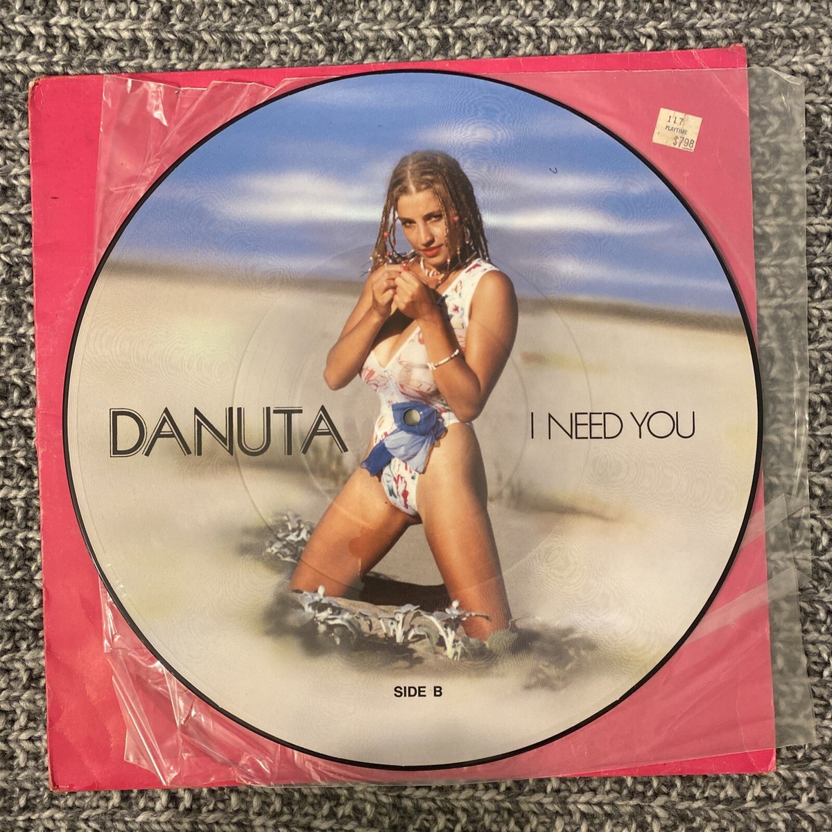 Danuta Lp Picture Disc Touch My Heart / I Need You 1987 V. G