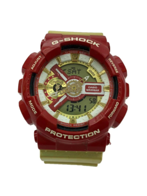 CASIO G-SHOCK Crazy Color GA-110CS Iron Man Style Quartz Red Gold