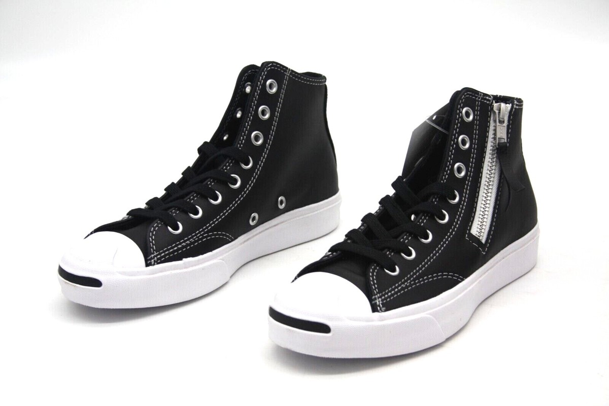 UNISEX CONVERSE JACK PURCELL ZIP HIGH BLACK/WHITE 167327C SNEAKER