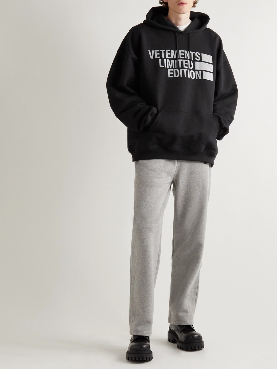 Vetements Big Logo Print Cotten Blend Limited Edition Hoodie