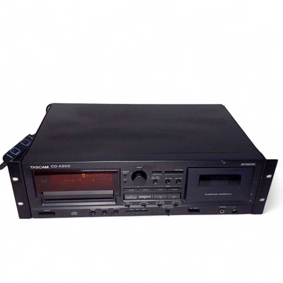 TASCAM CD-A500 CD Cassette Player Rackmount CD Player/Cassette