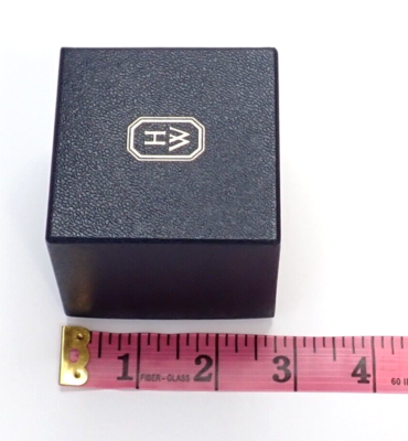 Harry Winston Genuine Double Pair Ring case Jewelry Box Jewelry