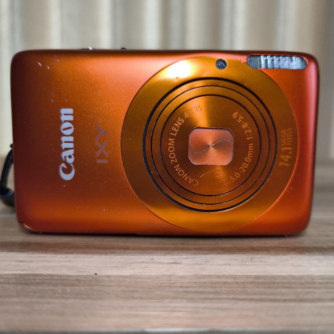 Canon IXY 400F Orange 14MP Compact Digital Camera 4x Zoom Rare