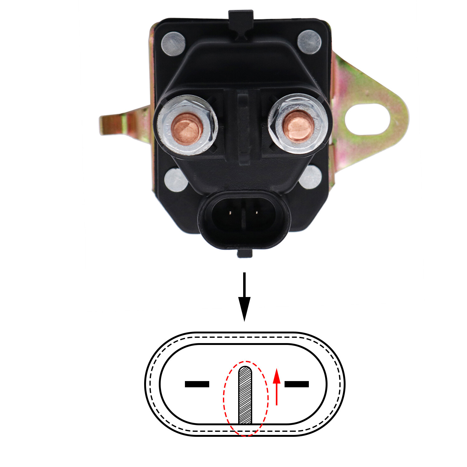 Zero Turn Mower Solenoid Replacement Starter Solenoid 04781700 For