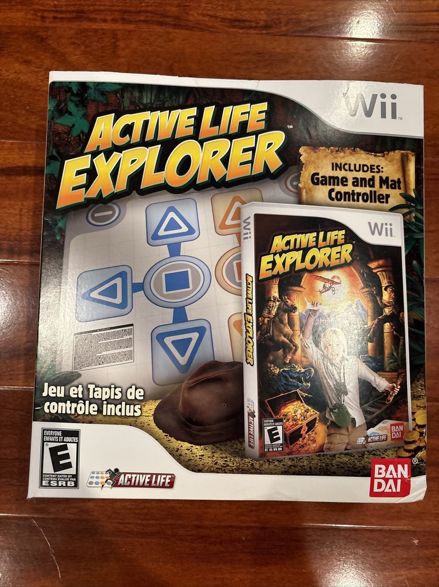 BRAND NEW Wii Active Life Explorer Bundle Includes Mat Game FREE