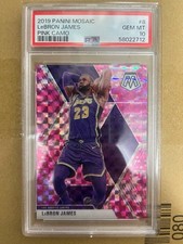 LeBron James [Pink Camo] #8 Prices | 2019 Panini Mosaic