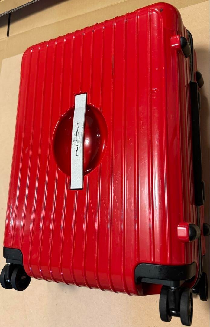Rimowa Porsche 32L Red 4-wheels Carry Case Suitcase polycarbonate