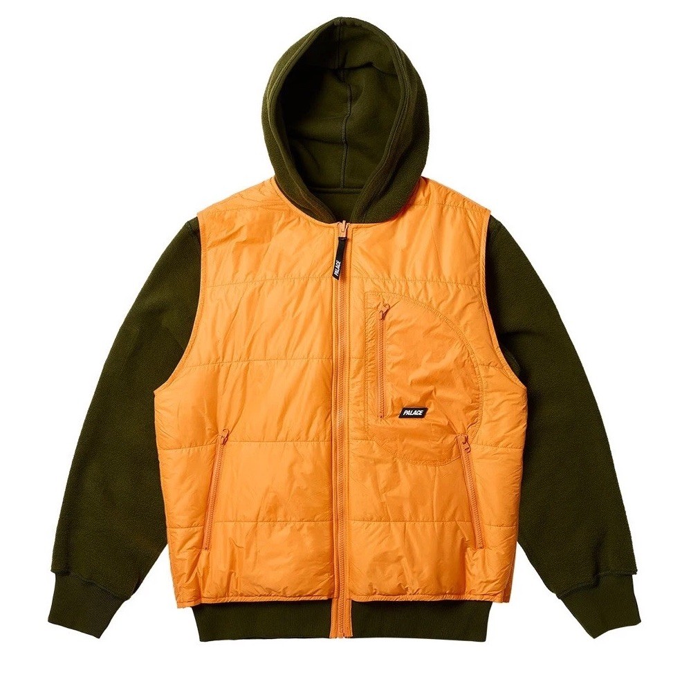 Palace REVERSIBLE VEST HOOD THE DEEP GREEN Size XL Sweatshirt