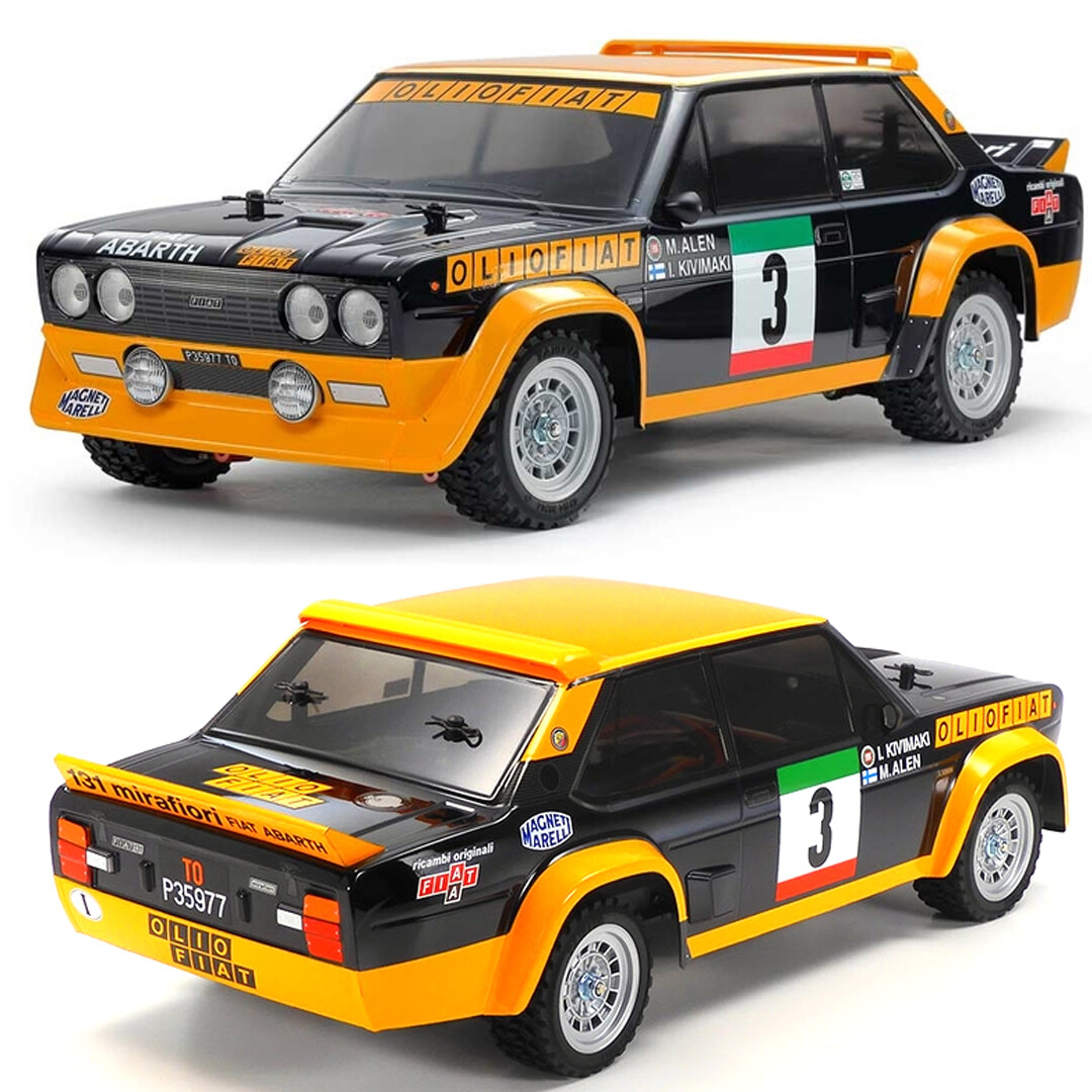 Tamiya 58723-60A RC 1/10 Fiat 131 Abarth Rally Car MF-01X Olio