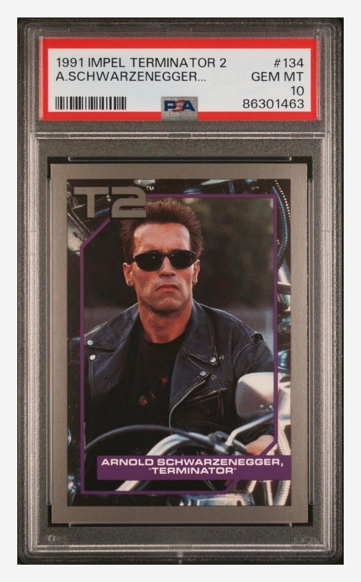 PSA 10 Arnold Schwarzenegger Rookie Terminator 2 Card 134 RARE