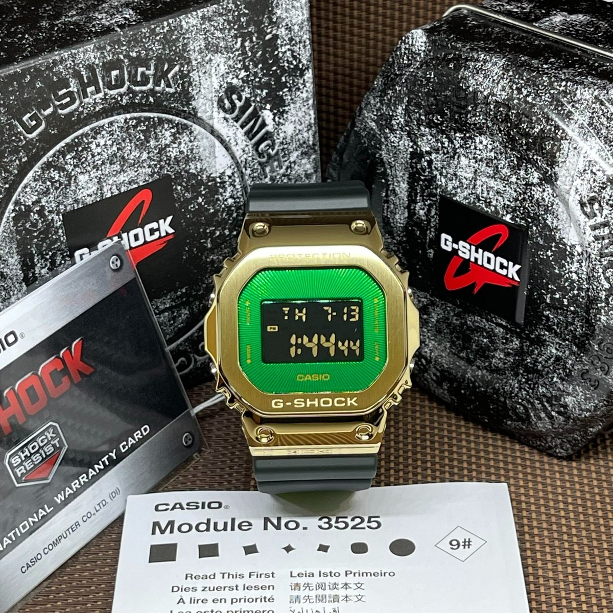 Casio G-Shock GM-5600CL-3D Green Resin Band Alarm Stopwatch