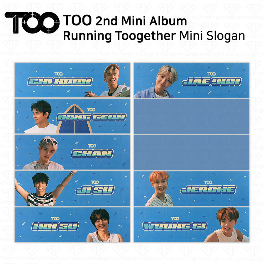 TOO 2nd Mini Album Running Toogether Official Mini Slogan KPOP K