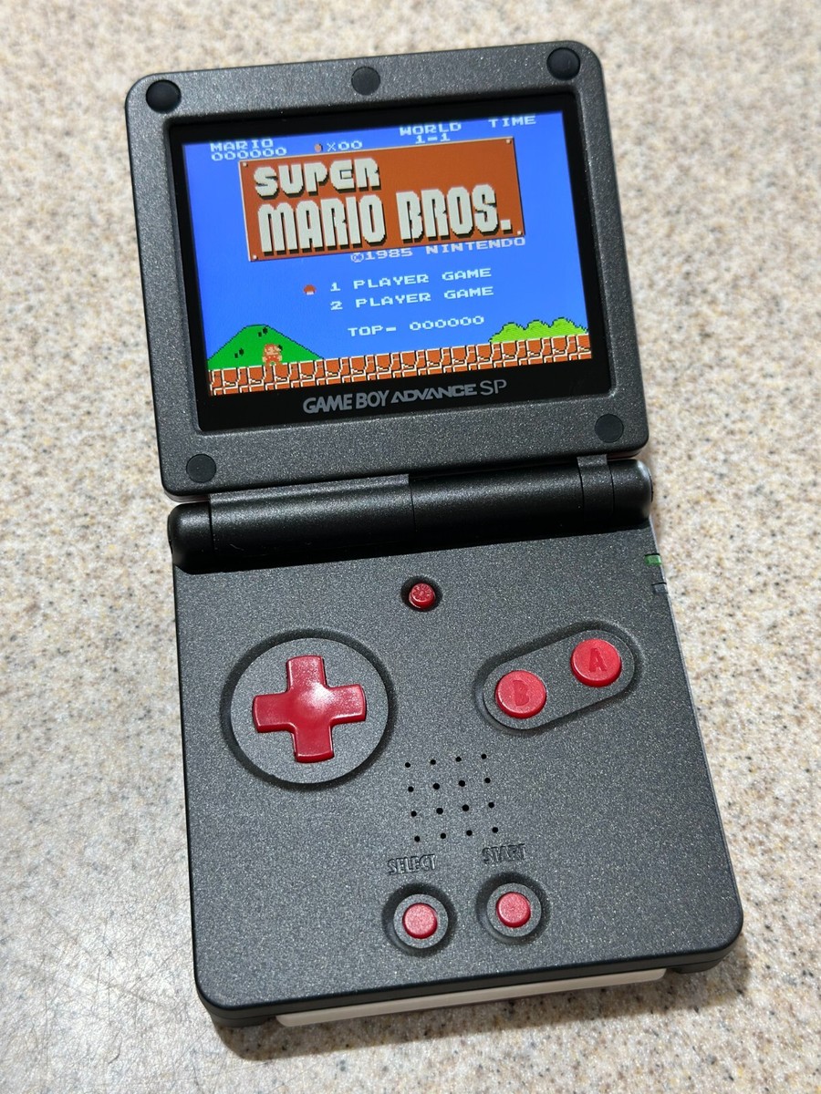 Nintendo Game Boy Advance SP System GBA SP IPS LCD Backlight BLACK