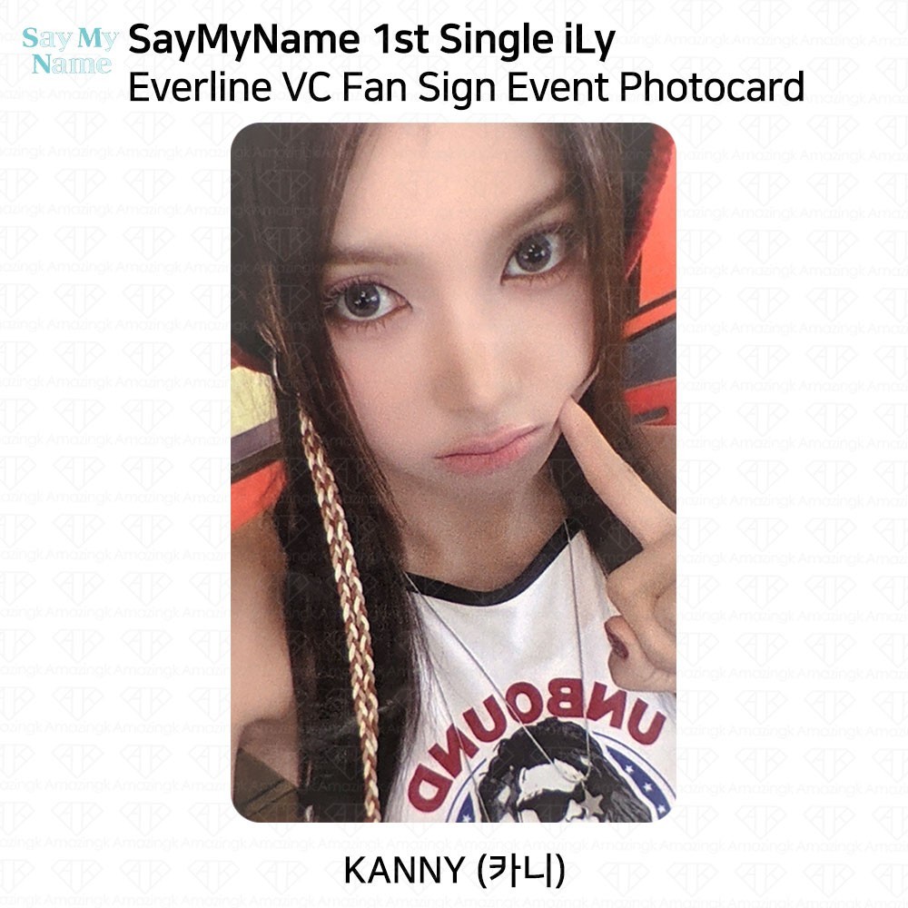 SayMyName 1st Single iLy Everline VC Fan Sign Event Photocard KPOP