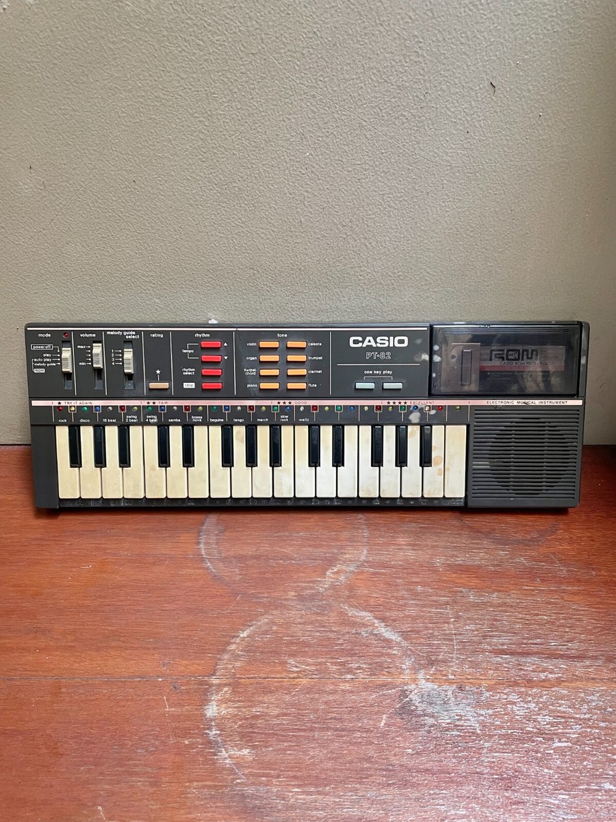 Casio PT-82 32-Key Mini Synthesizer 1980s Black | eBay