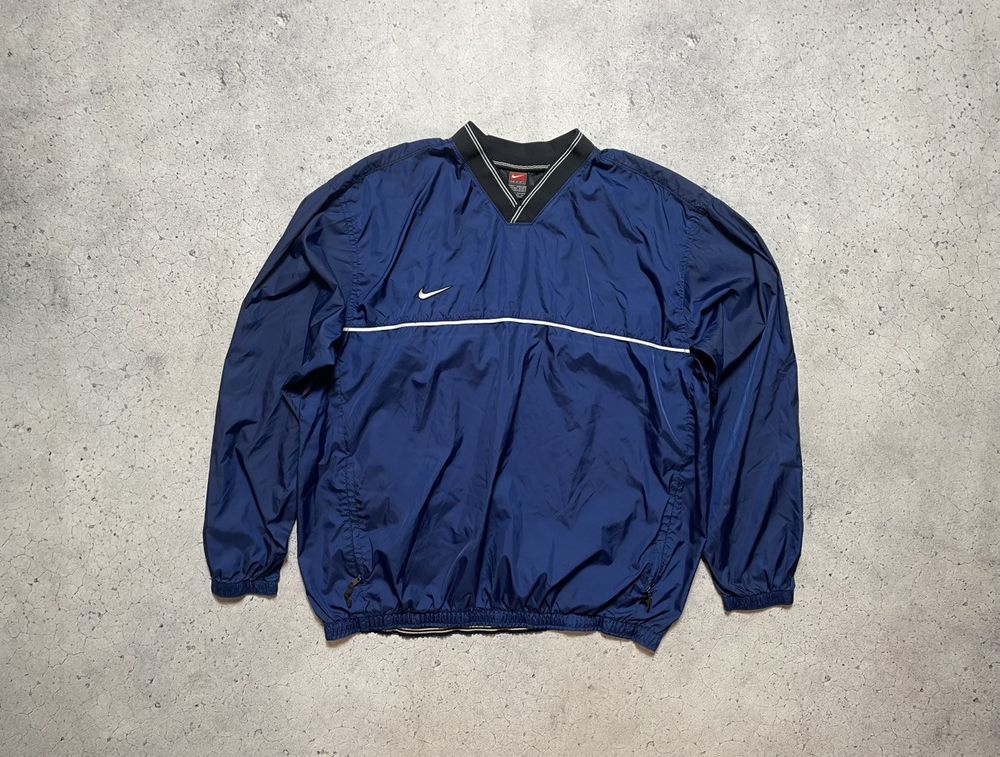 Vintage 90's Nike Team Nylon Sweatshirt Jacket Swoosh Drill | eBay