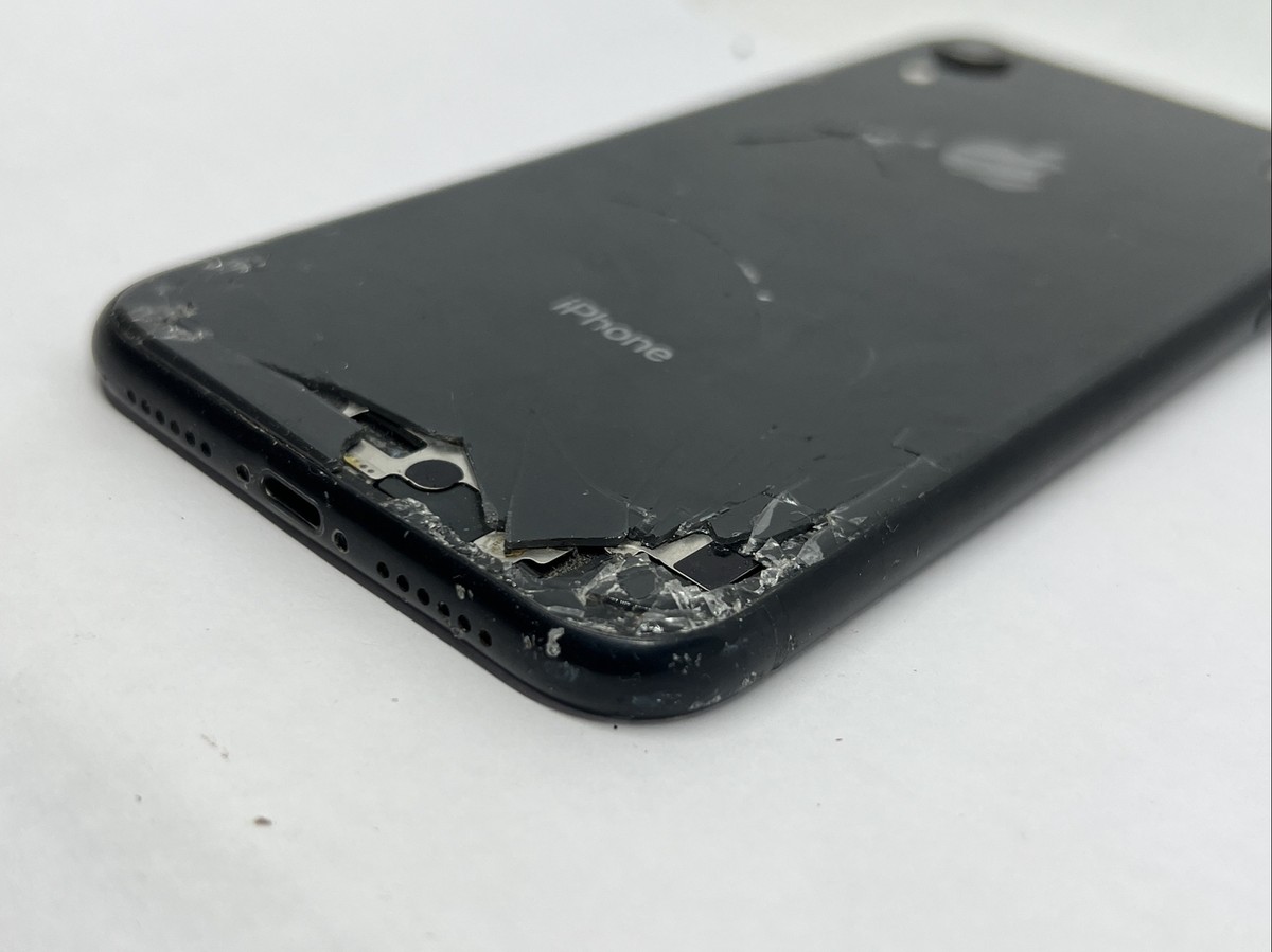 Genuine Apple iPhone XR Black Housing Frame Back Cover Broken | eBay