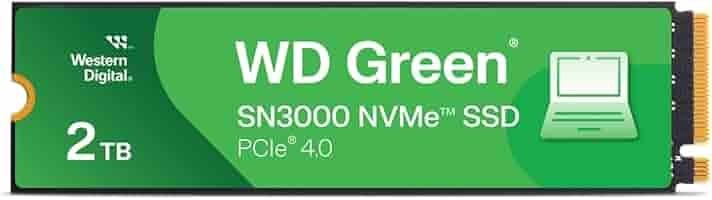 Western Digital WD Green SN3000 2TB M.2 2280 NVMe SSD (WDS200T4G0E