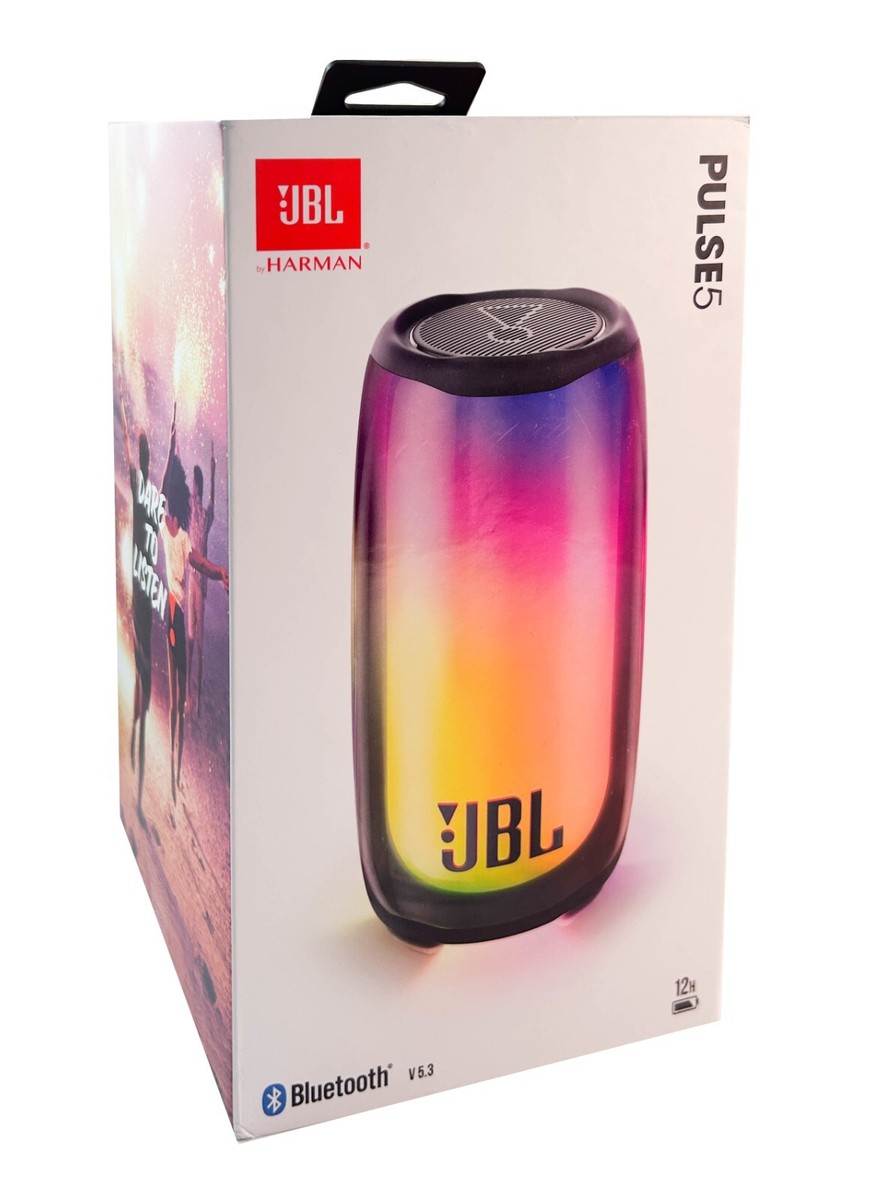 JBL Pulse 5 Portable Bluetooth Speaker with Light Show - Black | eBay