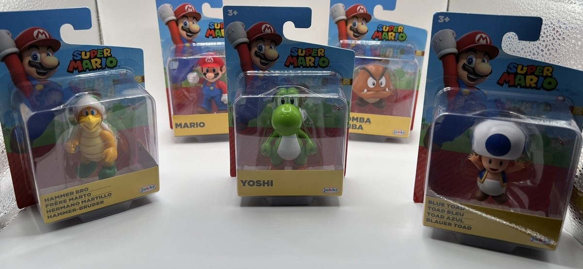 COMPLETE SET OF 5 World of Nintendo Super Mario 2.5-Inch Mario
