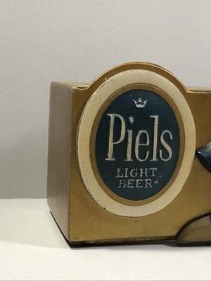 Vintage Piels Beer & Harry Cast Metal Caddy Straw Swizzle Stick