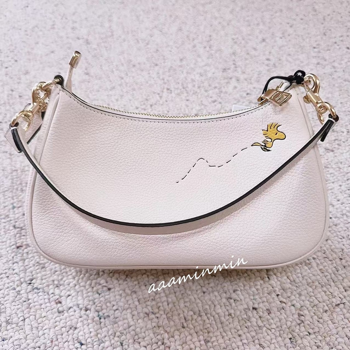 NWT Coach Coach X Peanuts Teri Shoulder Bag With Snoopy CBJ76 | eBay