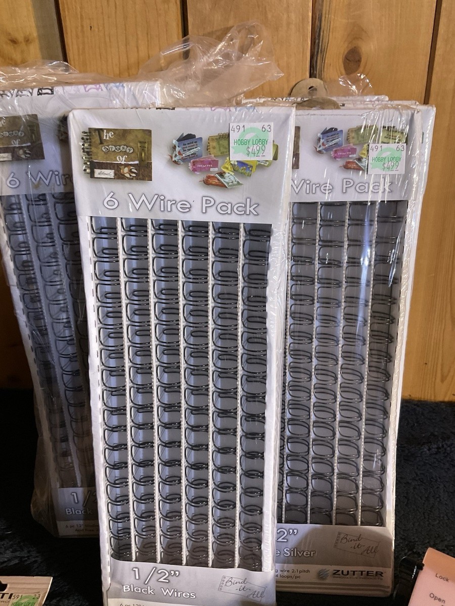 Zutter Bind It All bookbinding machine with 10 binding wire kits