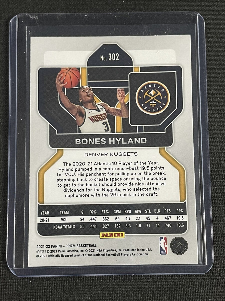 2021-22 Panini Prizm Basketball BONES HYLAND RC Rookie Card #302