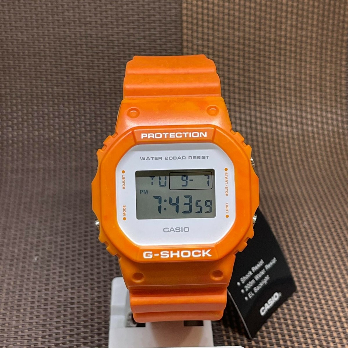 Casio G-Shock DW-5600WS-4D Summer Sea Motif Orange Digital Men's