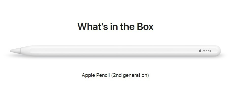 Apple Pencil 2nd Gen for iPad and iPad Pro A2051 - White Original