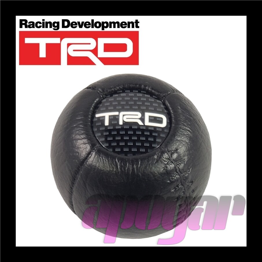 33504-SP006 TRD Black Leather Shift Knob M12 x 1.25 5-speed and 6