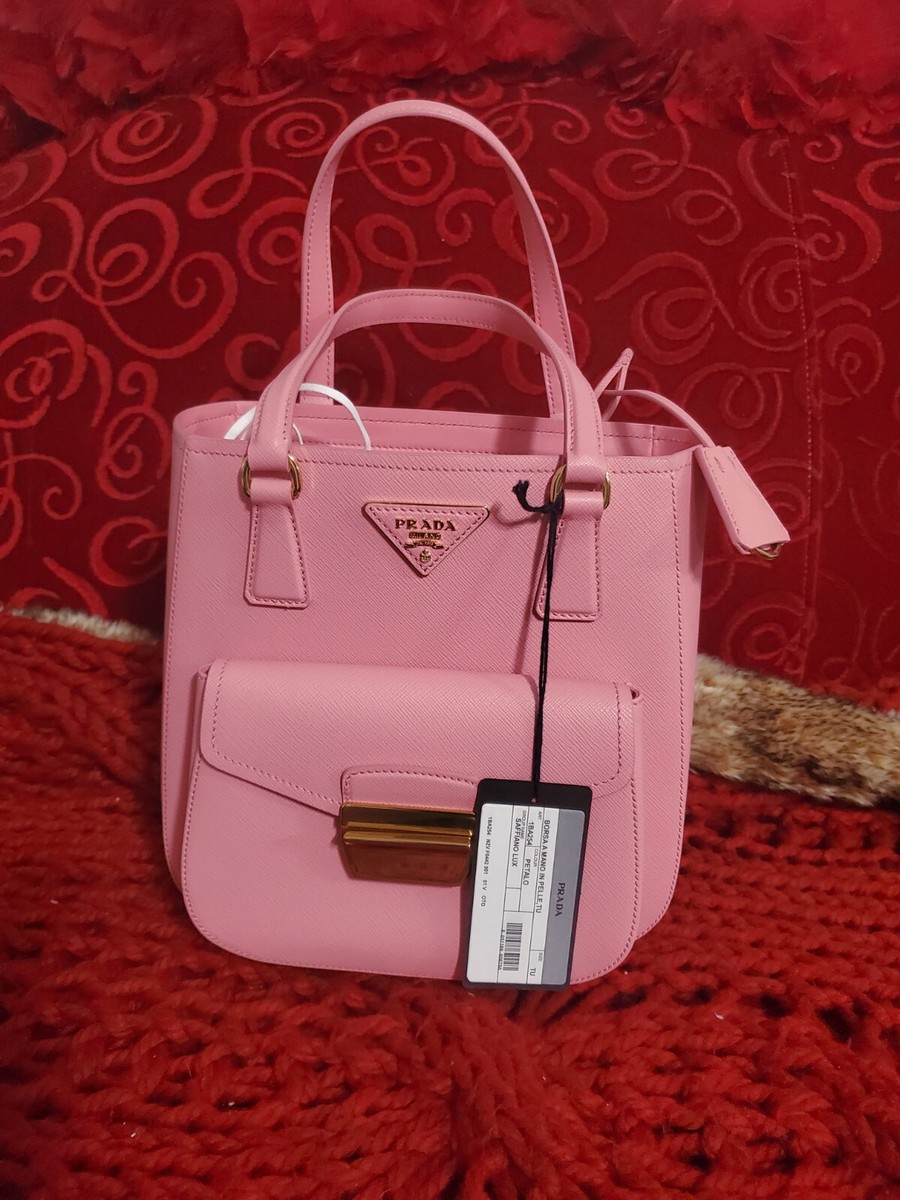 NWT Prada Saffiano Lux 2Way Hand Shoulder Bag Leather 1BA254