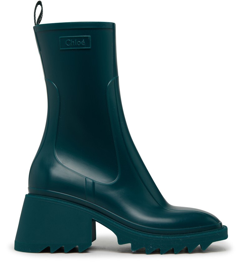 NIB CHLOE Betty Rain Boots 100% Authentic Emerald Green or Nomad