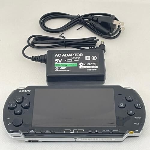 Sony PlayStation Portable PSP-3000 Piano Black Console w/Charger