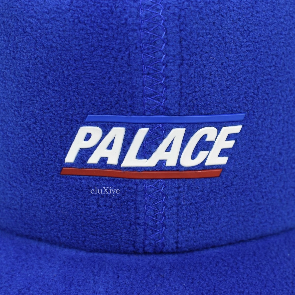 NWT Palace Skateboards Blue Fleece Fleecey Line Logo Hat Cap FW19