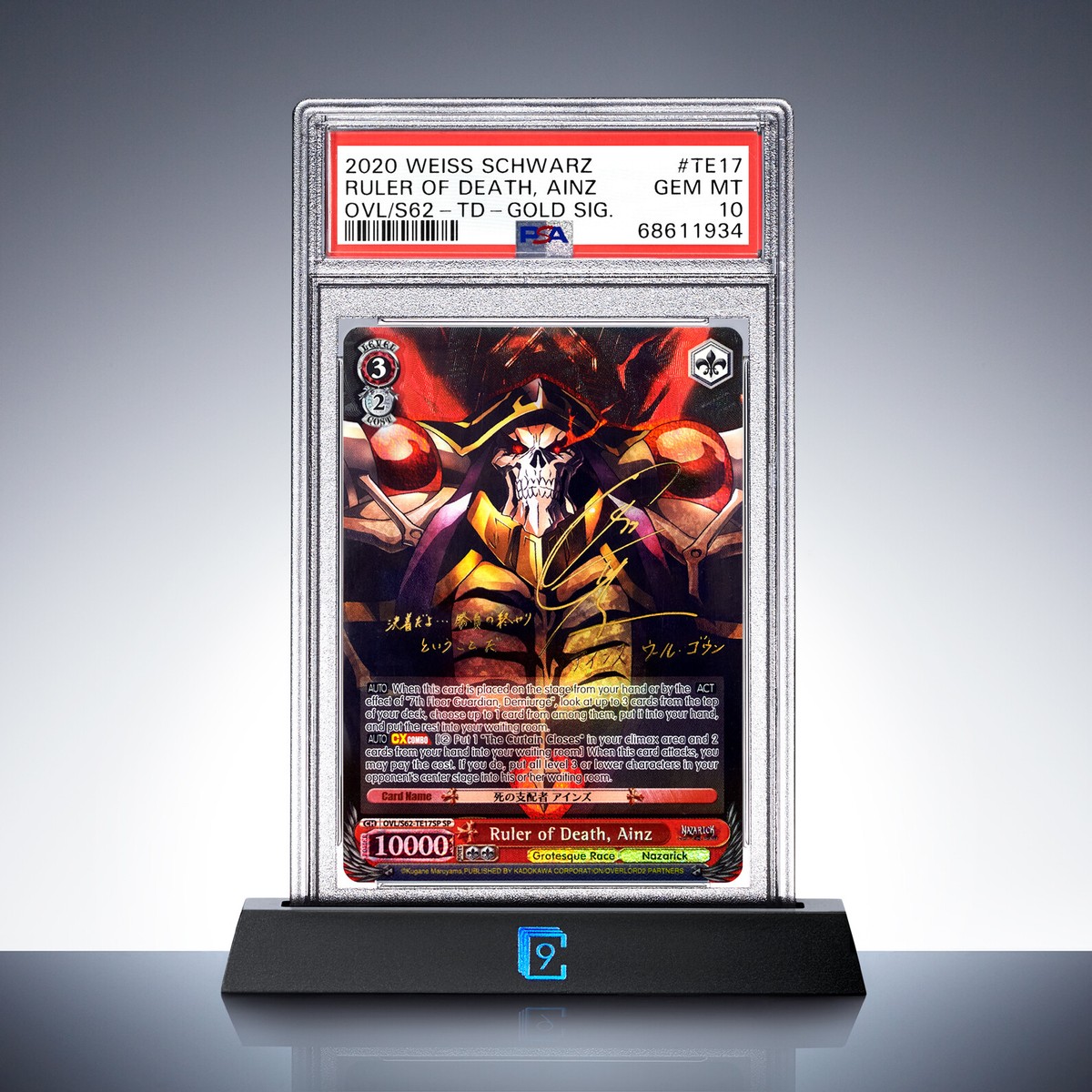 PSA 10 - Ruler Of Death, Ainz TD SP Original Gold | Overlord EN