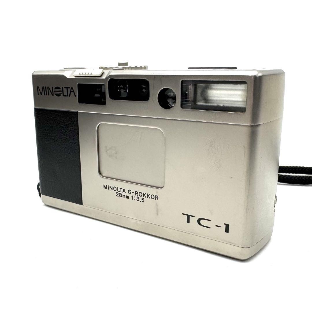 Minolta TC-1 35mm Film Camera Titanium Compact G-Rokkor 28mm f/3.5