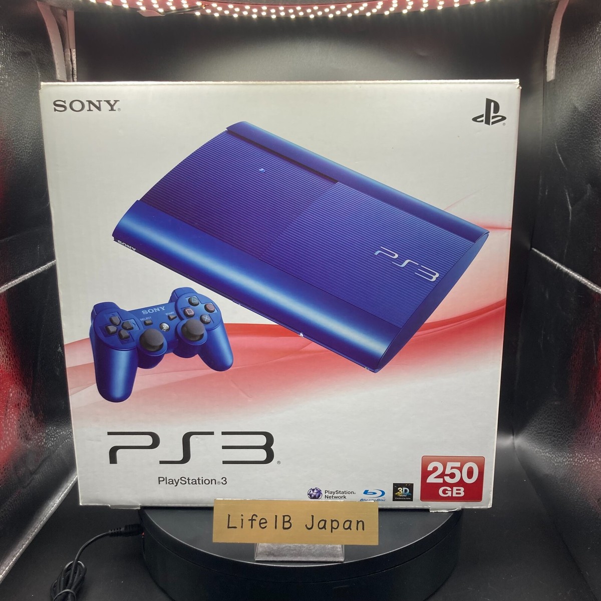SONY PS3 PlayStation 3 250GB Azurite Blue CECH-4000B Console & Box