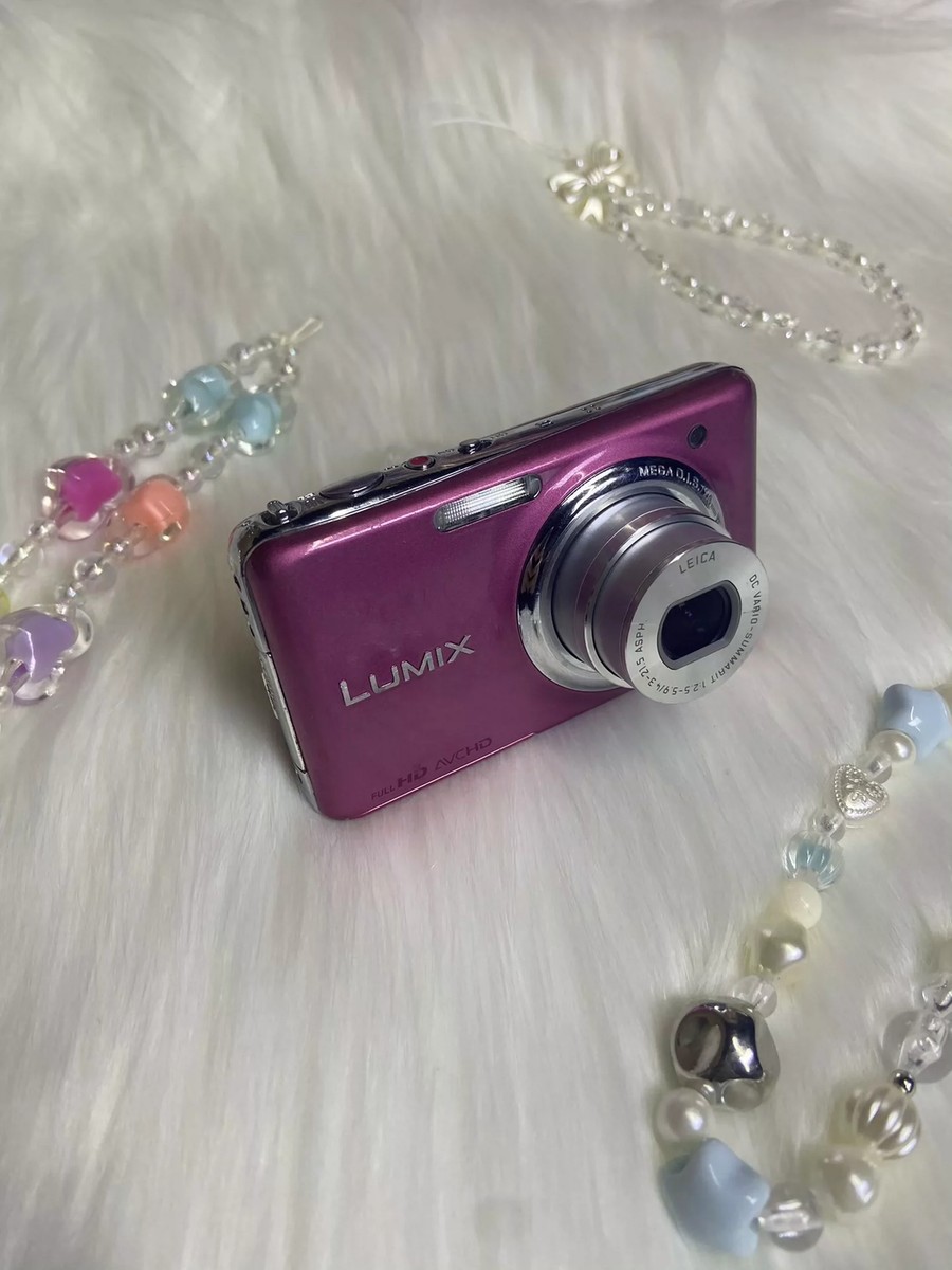 Panasonic Digital Camera LUMIX FX77 12.1 MP Lily White DMC-FX77