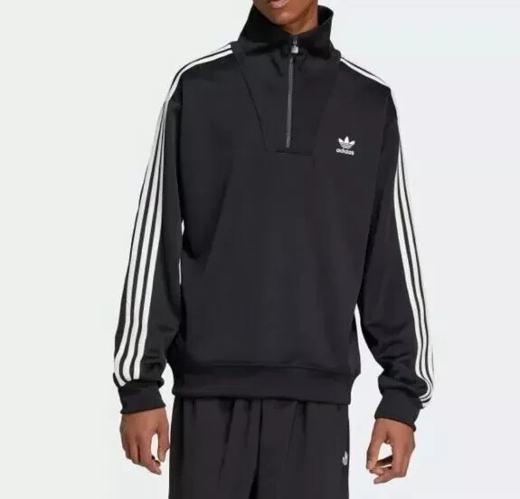 Adidas Funnel Neck TT Track Top Jacket Men Size M IZ4803 Black | eBay