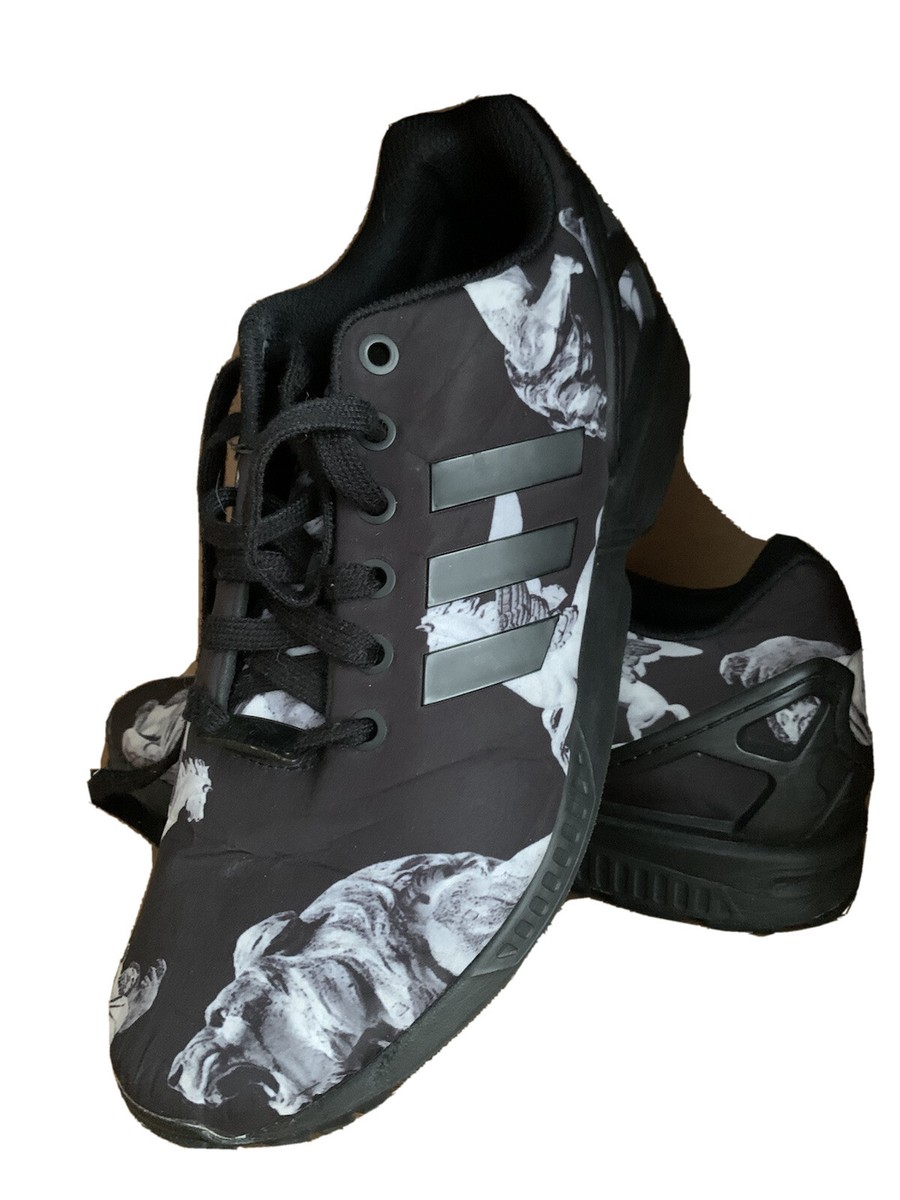 Limited ADIDAS ZX Flux Carbon Black B34138 Mythology Sneakers