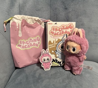 Authentic POP MART Labubu Exciting Macaron Vinyl Plush Opened Box