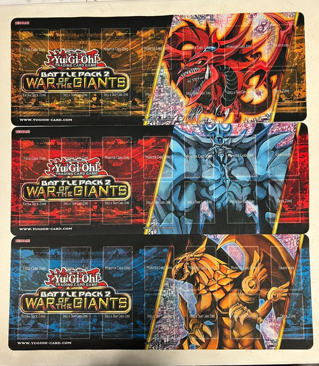 Yugioh Set of All 3 Battle Pack 2 War of the Giants Playmats