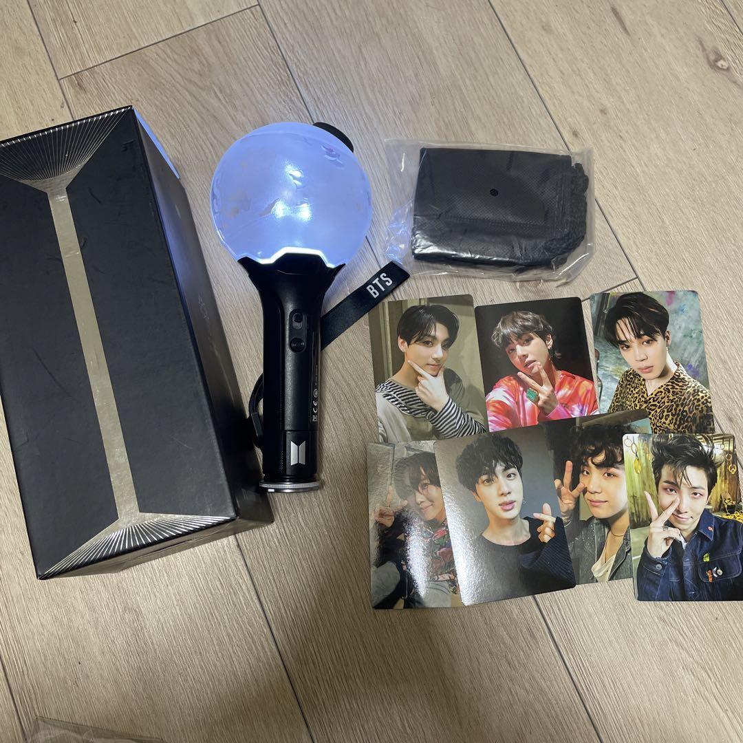 BTS ARMY Bomb Ver 3 Official Light Stick with Box photo card set 7