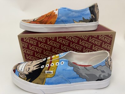 NIB VANS X One Piece Luffy & Nami Anime Authentic Custom Shoes